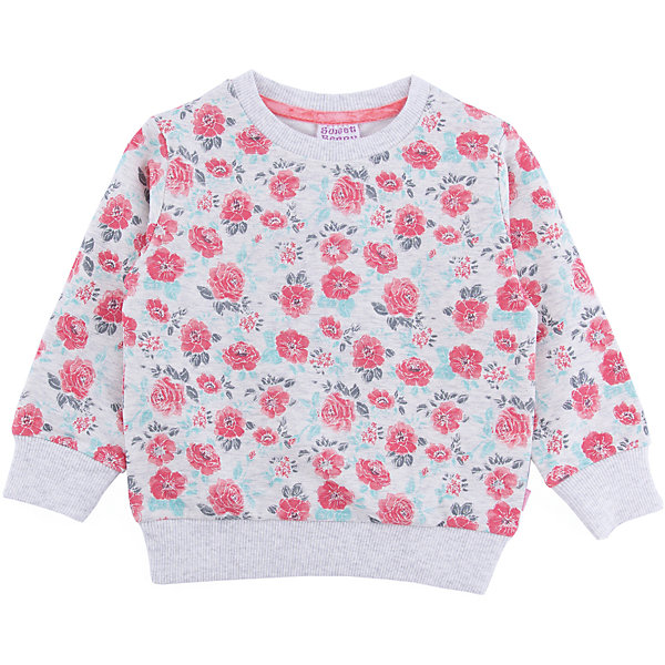 Толстовка Sweet Berry для девочки Толстовка Sweet Berry для девочкиТолстовки<br>Толстовка Sweet Berry для девочки<br>Трикотажная толстовка для девочки с печатным цветочным рисунком. Округлый вырез горловины, длинный рукав.<br>Состав:<br>95% хлопок, 5% эластан<br><br>Ширина мм: 190<br>Глубина мм: 74<br>Высота мм: 229<br>Вес г: 236<br>Цвет: серый<br>Возраст от месяцев: 12<br>Возраст до месяцев: 15<br>Пол: Женский<br>Возраст: Детский<br>Размер: 92,86,80,98<br>SKU: 7094498
