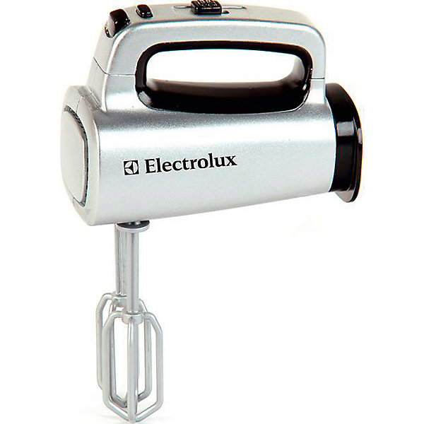 Игрушечный миксер Klein Electrolux Игрушечный миксер Klein ElectroluxИгрушечная бытовая техника<br>Игрушечная копия ручного миксера ELECTROLUX. Игрушка имитирует функции настоящего миксера. Насадки снимаются и вращаются.Для работы необходимы батарейки типа R03 х 2 шт. (в комплект не входят).<br><br>Ширина мм: 140<br>Глубина мм: 178<br>Высота мм: 115<br>Вес г: 610<br>Возраст от месяцев: 36<br>Возраст до месяцев: 120<br>Пол: Унисекс<br>Возраст: Детский<br>SKU: 7098837
