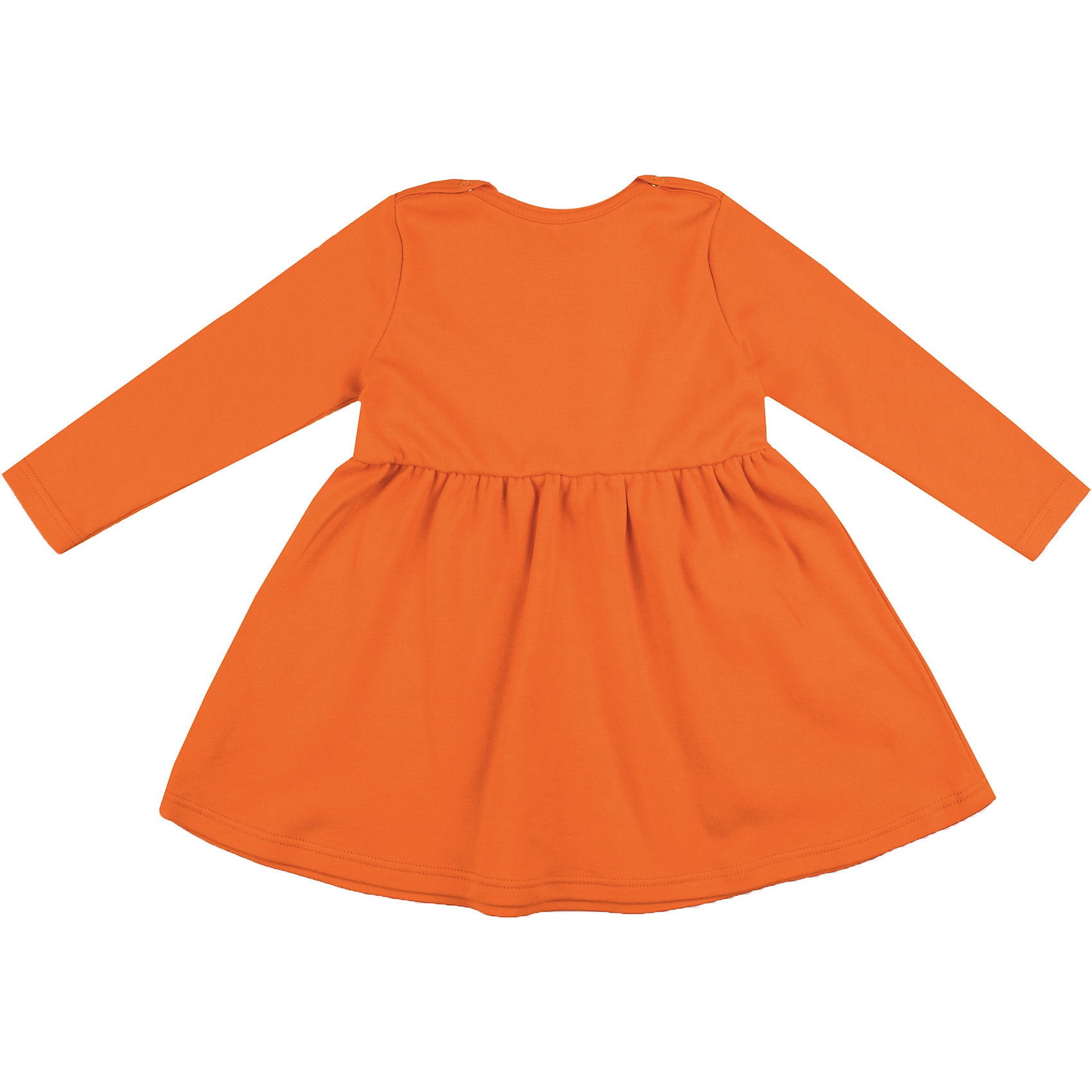 Желто оранжевое платье для девочки
