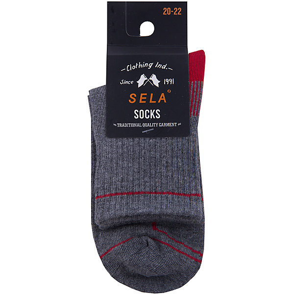 Носки SELA для мальчика Носки SELA для мальчикаНоски<br>Характеристики товара:<br><br>• цвет: серый<br>• состав ткани: 75% хлопок, 20% нейлон, 5% эластан<br>• сезон: круглый год<br>• страна бренда: Россия<br>• страна изготовитель: Китай<br><br>Серые носки для мальчика помогут обеспечить ребенку комфорт. Носки для ребенка сделаны из мягкого трикотажа, в составе которого преимущественно натуральный хлопок. Эти носки для мальчика от Sela - качественная вещь по доступной цене.<br><br>Носки Sela (Села) для мальчика можно купить в нашем интернет- магазине.<br><br>Ширина мм: 87<br>Глубина мм: 10<br>Высота мм: 105<br>Вес г: 115<br>Цвет: серый<br>Возраст от месяцев: 0<br>Возраст до месяцев: 3<br>Пол: Мужской<br>Возраст: Детский<br>Размер: 16,22,20,18<br>SKU: 7137029