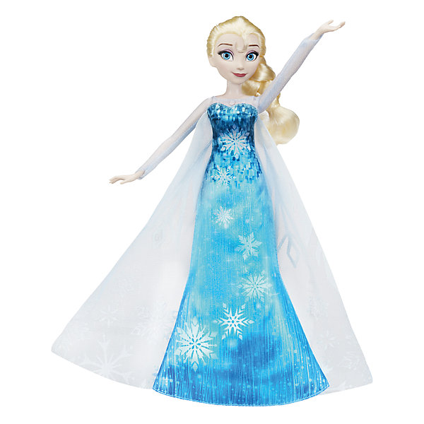 Кукла Hasbro Disney Frozen, Эльза в музыкальном платье Кукла Hasbro Disney Frozen, Эльза в музыкальном платьеПопулярные игрушки<br><br><br>Ширина мм: 64<br>Глубина мм: 229<br>Высота мм: 356<br>Вес г: 313<br>Возраст от месяцев: 36<br>Возраст до месяцев: 2147483647<br>Пол: Женский<br>Возраст: Детский<br>SKU: 7137749