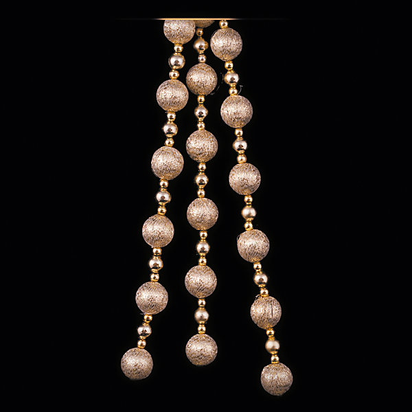 ёл. укр. бусы CLASSIC GOLD 200см, шарики, золотой, пастель ёл. укр. бусы CLASSIC GOLD 200см, шарики, золотой, пастельНовогодняя мишура и бусы<br>Характеристики:<br><br>• тип игрушки: елочное украшение;<br>• цвет: золотой;<br>• размер: 12х32х3 см;<br>• бренд: Marko Ferenzo;<br>• возраст: от 3 лет;<br>• вес: 83 гр;<br>• материал: пластик.<br><br>Елочное украшение бусы «CLASSIC GOLD» с шариками станет отличным дополнением к новогодним украшениям елки или интерьера дома к праздникам. Такое украшение станет актуальным подарком, который позволит заранее подготовиться к празднованию Нового года. С помощью него ребенок сможет сам поучаствовать в подготовке к празднику и украсить дом.<br><br>Это золотые бусы на веревочке, к которым прикреплены золотые шарики. Длинна ленты – 200 см. Все элементы хорошо приклеены друг к другу качественным клеем и не оторвутся. Такую игрушку можно использовать для украшения новогодней елки или как элемент декора. Использование таких игрушек позволяет ребенку проявить свои творческие способности, пофантазировать или раскрыть талант.<br><br>Все элементы этой игрушки являются абсолютно безопасными для ребенка и изготовлены из высококачественных материалов.<br><br>Елочное украшение бусы «CLASSIC GOLD» с шариками можно купить в нашем интернет-магазине.<br><br>Ширина мм: 120<br>Глубина мм: 320<br>Высота мм: 30<br>Вес г: 83<br>Возраст от месяцев: 36<br>Возраст до месяцев: 2147483647<br>Пол: Унисекс<br>Возраст: Детский<br>SKU: 7140170