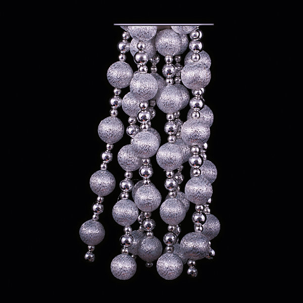 ёл. укр. бусы CLASSIC SILVER шарики, 200см, 1шт, серебро ёл. укр. бусы CLASSIC SILVER шарики, 200см, 1шт, сереброНовогодняя мишура и бусы<br>Характеристики:<br><br>• тип игрушки: елочное украшение;<br>• цвет: серебро;<br>• размер: 12х32х3 см;<br>• бренд: Marko Ferenzo;<br>• возраст: от 3 лет;<br>• вес: 83 гр;<br>• материал: пластик.<br><br>Елочное украшение бусы «CLASSIC SILVER» с шариками станет отличным дополнением к новогодним украшениям елки или интерьера дома к праздникам. Такое украшение станет актуальным подарком, который позволит заранее подготовиться к празднованию Нового года. С помощью него ребенок сможет сам поучаствовать в подготовке к празднику и украсить дом.<br><br>Это серебряные бусы на веревочке, к которым прикреплены серебряные шарики. Длинна ленты – 200 см. Все элементы хорошо приклеены друг к другу качественным клеем и не оторвутся. Такую игрушку можно использовать для украшения новогодней елки или как элемент декора. Использование таких игрушек позволяет ребенку проявить свои творческие способности, пофантазировать или раскрыть талант.<br><br>Все элементы этой игрушки являются абсолютно безопасными для ребенка и изготовлены из высококачественных материалов.<br><br>Елочное украшение бусы «CLASSIC SILVER» с шариками можно купить в нашем интернет-магазине.<br><br>Ширина мм: 120<br>Глубина мм: 320<br>Высота мм: 30<br>Вес г: 83<br>Возраст от месяцев: 36<br>Возраст до месяцев: 2147483647<br>Пол: Унисекс<br>Возраст: Детский<br>SKU: 7140171