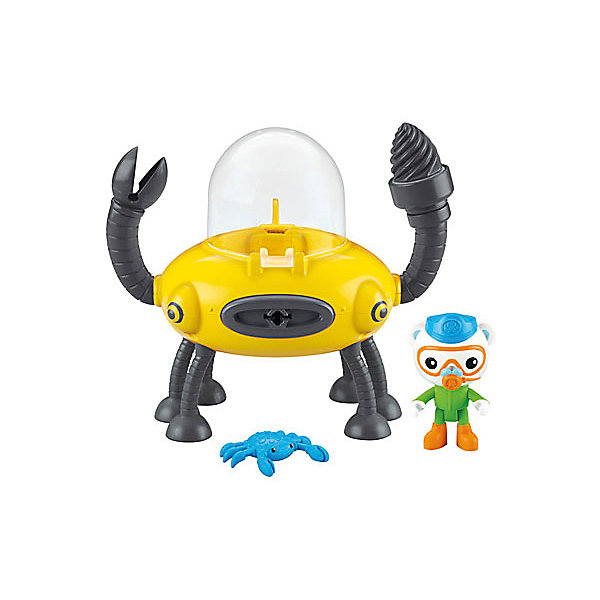 Игровой набор Mattel Fisher Price Октонавты. Подводный транспорт, Клав и Дрил Игровой набор Mattel Fisher Price Октонавты. Подводный транспорт, Клав и ДрилФигурки из мультфильмов<br>Характеристики товара: <br><br>• возраст: от 3 лет;<br>• материал: пластик;<br>• в комплекте: фигурка, лодка, аксессуары;<br>• размер упаковки: 23х23х12 см;<br>• вес упаковки: 445 гр.;<br>• страна производитель: Китай.<br><br>Игровой набор Fisher Price «Подводный транспорт. Октонавты» включает в себя фигурку-спасателя октонавта, который спешит на помощь морским обитателям. Для этого он погружается на дно на своей лодке, где имеется все необходимое для спасательных операций. У лодки есть подвижные детали, а в кабину помещается фигурка октонавта. Игрушка выполнена из качественного безопасного пластика.<br><br>Игровой набор Fisher Price «Подводный транспорт. Октонавты» можно приобрести в нашем интернет-магазине.<br><br>Ширина мм: 230<br>Глубина мм: 120<br>Высота мм: 230<br>Вес г: 445<br>Возраст от месяцев: 36<br>Возраст до месяцев: 60<br>Пол: Мужской<br>Возраст: Детский<br>SKU: 7140498