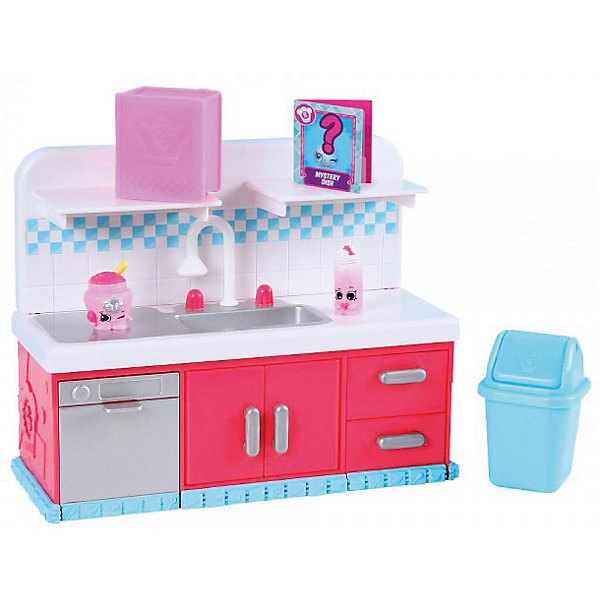 Игровой набор Moose Shopkins Chef Club, Посудомоечная машина Игровой набор Moose Shopkins Chef Club, Посудомоечная машинаИгровые наборы с фигурками<br>Характеристики товара:<br><br>• возраст: от 5 лет;<br>• материал: пластик;<br>• упаковка: картонная коробка;<br>• размер упаковки: 25х23х9 см.;<br>• вес: 960 гр.;<br>• наименование бренда, страна бренда: Moose (Мус), Австралия;<br>• страна изготовитель: Китай.<br><br>Набор «Кулинарный клуб. Кухня (мебель)» Shopkins - это большой игровой набор из 2-ух ярких фигурок очаровательных персонажей и комплекта мебели для кухни из серии «Кулинарный клуб» популярной линии детских игрушек от знаменитого бренда Moose. <br><br>В комлект входит 2 фигурки, кухонный гарнитур с раковиной и полочками, мусорное ведро с качающейся крышкой, кулинарную книгу, в которой можно хранить фигурки, и карточку с рецептом. Все эти аксессуары помогут девочкам стать настоящими хозяйками на своей собственной кухне.<br><br>Из маленьких пластиковых фигурок можно собирать большую коллекцию и придумывать различные интересные сюжеты для игры с ними. Фигурки «Shopkins» изготовлены из высококачественных материалов, безопасных для детского здоровья. <br><br>Набор «Кулинарный клуб. Кухня (мебель)» Shopkins, Moose (Мус) можно купить в нашем интернет-магазине.<br><br>Ширина мм: 250<br>Глубина мм: 90<br>Высота мм: 230<br>Вес г: 960<br>Возраст от месяцев: 60<br>Возраст до месяцев: 2147483647<br>Пол: Женский<br>Возраст: Детский<br>SKU: 7143848