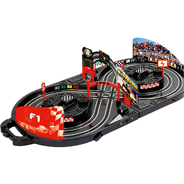 Автотрек Yako Toys Slot Racing Автотрек Yako Toys Slot RacingАвтотреки<br>Характеристики товара:<br><br>• возраст: от 5 лет;<br>• комплект: 2 гоночные машины, светофор, 2 знака, 2 флага, 4 запасные шины, 3 карты, 2 ручных генератора;<br>• размер трека: 170 см.;<br>• батарейки для двух машинок: 8 x AA / LR6 1.5V (не входят в комплект);<br>• состав: пластик, металл, резина;<br>• размер в упаковке: 34х35х10 см.;<br>• вес в упаковке: 1,5 кг.;<br>• упаковка: чемоданчик;<br>• бренд, страна: Yako Toys, Китай;<br>• страна-производитель: Китай.<br><br>Игровой набор «Автотрек в чемодане» состоит из платформы, где проводятся гонки, двух стильных машинок и различных аксессуаров, которые понадобятся во время гонок. Ручной генератор поможет легко управлять машинками и надолго завладеет вниманием ребенка.<br><br>Набор позволит собрать целый трек для проведения спортивных состязаний и позволит устраивать настоящие бои на машинах вместе с друзьями. Длинный и развитой трек выполнен довольно детально и в красочных цветах и со множеством аксессуаров.<br><br>Реалистичный дизайн и все функции игрушки приведут в восторг любого мальчика и поклонника автотранспорта.Игрушки от бренда от Yako Toys выполнены из высокачественного материала безвредного для детского здоровья.<br><br>Игровой набор «Автотрек в чемодане»,170 см, Yako Toys (Яко Тойз) можно купить в нашем интернет-магазине.<br><br>Ширина мм: 360<br>Глубина мм: 110<br>Высота мм: 390<br>Вес г: 1500<br>Возраст от месяцев: 36<br>Возраст до месяцев: 72<br>Пол: Мужской<br>Возраст: Детский<br>SKU: 7172281