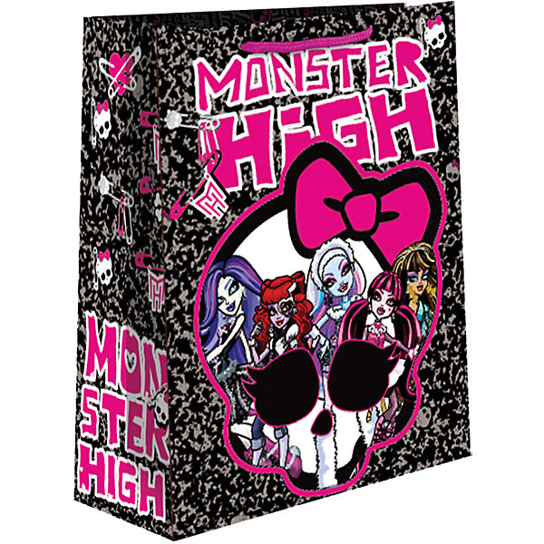 Подарочный monster Росмэн Monster High Подарочный monster Росмэн Monster HighДетские подарочные пакеты<br>Подарочный пакет ТМ Монстр Хай изготовлен из бумаги, имеет ручки из ленты. Размер: 33х26.7х13.7 см.<br><br>Ширина мм: 330<br>Глубина мм: 265<br>Высота мм: 2<br>Вес г: 84<br>Возраст от месяцев: 36<br>Возраст до месяцев: 144<br>Пол: Женский<br>Возраст: Детский<br>SKU: 7175775