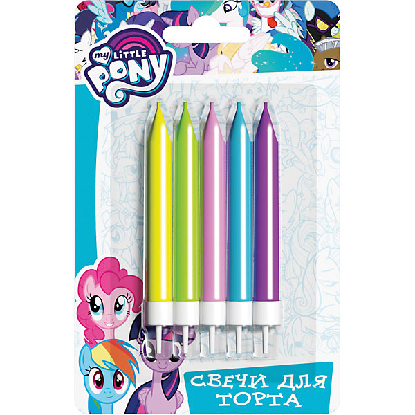Свечи для торта с держаталем Росмэн My little Pony, 5 шт. 6,5 см Свечи для торта с держаталем Росмэн My little Pony, 5 шт. 6,5 смДетские свечи для торта<br>В наборе Мой маленький пони 5 фигурных свечей для торта с пластиковыми держателями. Высота фигурки - до 4 см. Свечи изготовлены из стеарина. Срок годности: 5 лет. Упаковка - прозрачная коробка из ПВХ.<br><br>Ширина мм: 140<br>Глубина мм: 85<br>Высота мм: 10<br>Вес г: 25<br>Возраст от месяцев: 36<br>Возраст до месяцев: 144<br>Пол: Женский<br>Возраст: Детский<br>SKU: 7175783
