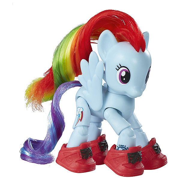 Игровой набор Hasbro My little Pony Пони с артикуляцией, Рейнбоу Дэш Игровой набор Hasbro My little Pony Пони с артикуляцией, Рейнбоу ДэшФигурки из мультфильмов<br><br><br>Ширина мм: 48<br>Глубина мм: 178<br>Высота мм: 184<br>Вес г: 136<br>Возраст от месяцев: 48<br>Возраст до месяцев: 72<br>Пол: Женский<br>Возраст: Детский<br>SKU: 7186016