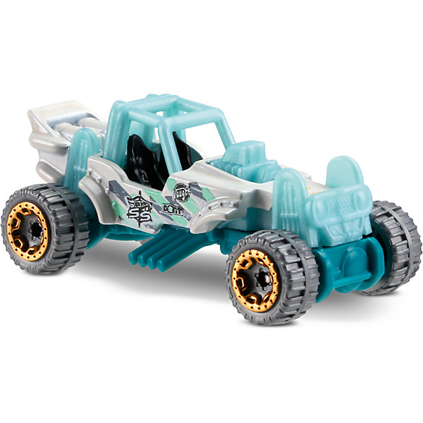 Базовая машинка Hot Wheels, Mountain Mauler Базовая машинка Hot Wheels, Mountain MaulerМашинки<br>Характеристики:<br><br>• возраст: от 3 лет;<br>• тип игрушки: легковой транспорт;<br>• цвет: бело-бирюзовый;<br>• особенности: инерционная;<br>• материал: пластик, металл; <br>• размер: 11х4,5х11 см;<br>• вес: 30 гр;<br>• страна бренда: США;<br>• страна производитель: Китай;<br>• тип упаковки: блистер на картоне;<br>• эффекты: без эффектов.<br><br><br>Машинка Hot Wheels «Mountain Mauler» бренда Mattel представляет собой автомобиль с необычным кузовом, который станет достойным пополнением автопарка мальчика. Легендарная серия коллекционных машинок завоевала внимание всех детей. Быстрые и красочные машинки Hot Wheels выглядят очень ярко и эффектно благодаря оригинальному дизайну. Они выполнены из металла и пластика, что гарантирует прочность и устойчивость к столкновениям. <br><br>Машинка раскрашена в бело-бирюзовый цвет. Автомобиль создан из проверенных и безопасных материалов. Его особенность – ретро стиль, необычный окрас и золотые диски. Машинка не имеет стекол на окнах и крыше, поэтому ребенок легко сможет увидеть два черных сидения и внутреннее оснащение салона. Игрушка выполнена из безопасных и нетоксичных материалов.<br><br>Стильная игрушка станет отличным подарком для ребенка от трех лет. Кроме того, малыш сможет собрать целую коллекцию этих популярных машинок и обмениваться ими с друзьями. Машинка Hot Wheels «Mountain Mauler» во время гонки не оставит равнодушным ни одного мальчика. <br><br>Машинку Hot Wheels «Mountain Mauler» можно купить в нашем интернет-магазине.<br><br>Ширина мм: 110<br>Глубина мм: 45<br>Высота мм: 110<br>Вес г: 30<br>Возраст от месяцев: 36<br>Возраст до месяцев: 96<br>Пол: Мужской<br>Возраст: Детский<br>SKU: 7198126