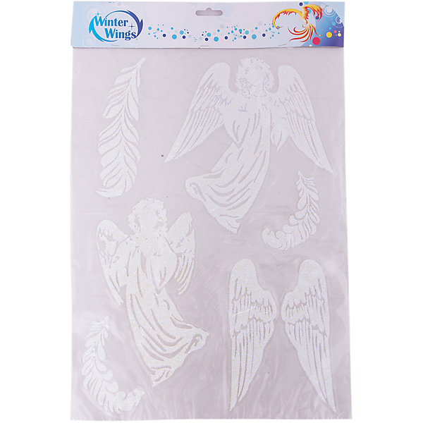Наклейка панно Winter Wings Ангелочки 29,5х40 см, ПВХ Наклейка панно Winter Wings Ангелочки 29,5х40 см, ПВХНовогодние наклейки на окна<br>Наклейка панно АНГЕЛОЧКИ, 29,5*40 см, с блестящей крошкой, ПВХ<br><br>Ширина мм: 295<br>Глубина мм: 400<br>Высота мм: 2<br>Вес г: 50<br>Возраст от месяцев: 36<br>Возраст до месяцев: 2147483647<br>Пол: Унисекс<br>Возраст: Детский<br>SKU: 7220676