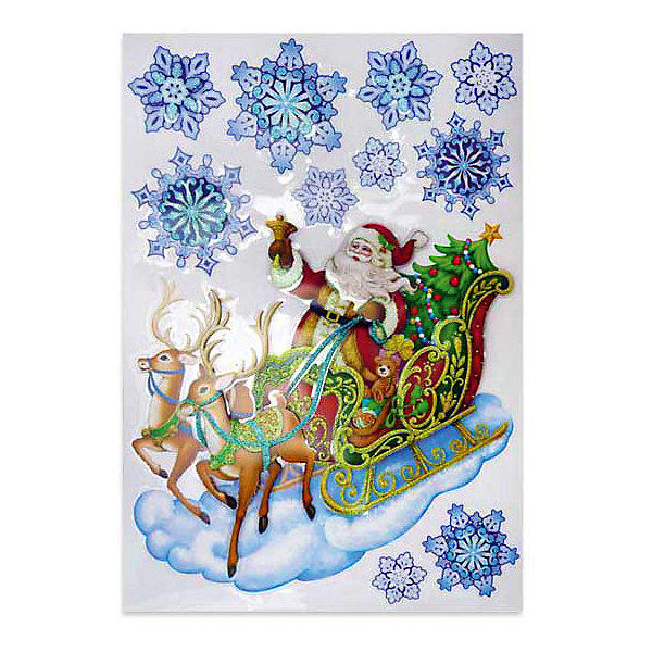 Наклейка панно Winter Wings Дед Мороз 49х30 см, ПВХ Наклейка панно Winter Wings Дед Мороз 49х30 см, ПВХНовогодние наклейки на окна<br>Наклейка панно декоративная ДЕД МОРОЗ, с блестящей крошкой, 49*30 см, ПВХ<br><br>Ширина мм: 490<br>Глубина мм: 300<br>Высота мм: 2<br>Вес г: 142<br>Возраст от месяцев: 36<br>Возраст до месяцев: 2147483647<br>Пол: Унисекс<br>Возраст: Детский<br>SKU: 7220677