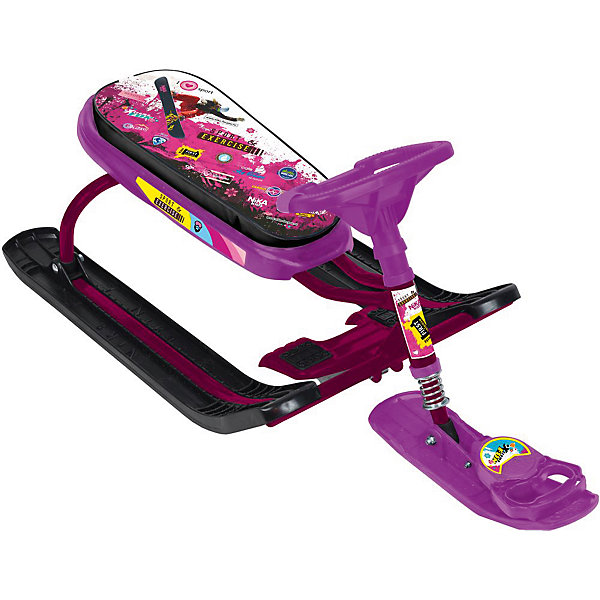 Снегокат Nika-Kids Тимка Спорт 5, (розовый, сиреневый) Снегокат Nika-Kids Тимка Спорт 5, (розовый, сиреневый)Санки и снегокаты<br>Характеристики товара:<br><br>• возраст: от 4 лет; • пол: для мальчиков и девочек;<br>• цвет: сиреневый;<br>• длина: 110 см.; <br>• ширина: 49 см.;<br>• высота: 44 см.;<br>• высота по сиденью: 29 см.;<br>• ширина колеи: 37 см.;<br>• размер сиденья: 52х21 см.;<br>• грузоподъемность не более: 100 кг;<br>• вес: 6,7 кг.;<br>• материал: металл, текстиль, пластик.<br><br>Снегокат предназначен для перевозки детей от 7 до 12 лет по плотному снегу или льду и катанию с горок. <br><br>Снегокат имеет сварную конструкцию из стальных труб, пластмассовые лыжи и мягкое удлиненное сиденье, обтянутое искусственной кожей с рисунком. <br><br>Буксировочный трос с автоматической намоткой. Усиленный тормоз эффективен на обледенелой поверхности. Поставляется в разобранном виде. <br><br>Снегокат можно купить в нашем интернет-магазине.<br><br>Ширина мм: 9999<br>Глубина мм: 9999<br>Высота мм: 9999<br>Вес г: 9999<br>Возраст от месяцев: 36<br>Возраст до месяцев: 84<br>Пол: Унисекс<br>Возраст: Детский<br>SKU: 7221247