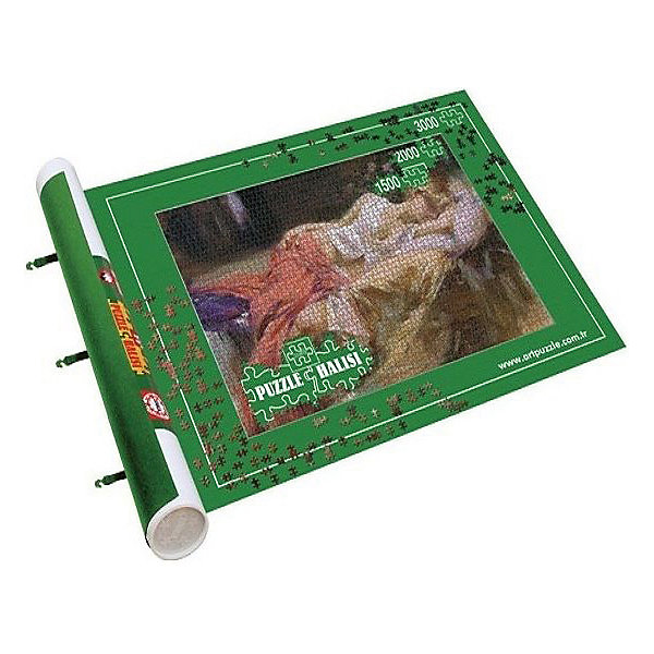 Коврик для сборки и хранения пазлов Art Puzzle, до 3000 деталей Коврик для сборки и хранения пазлов Art Puzzle, до 3000 деталейАксессуары для пазлов<br>Набор для сборки пазлов Art Puzzle - незаменимая вещь для головоломок. Набор включает большой коврик, картонный валик и две фиксирующие резинки. Используя входящие в комплект валик и резинки, коврик можно сворачивать, не нарушая целостность картинки. На таком коврике пазл держится как приклеенный! Коврик подходит для сборки пазлов до 3000 элементов.Размер коврика:100 х 177 см<br><br>Ширина мм: 1005<br>Глубина мм: 106<br>Высота мм: 106<br>Вес г: 1308<br>Возраст от месяцев: 84<br>Возраст до месяцев: 2147483647<br>Пол: Унисекс<br>Возраст: Детский<br>SKU: 7226050