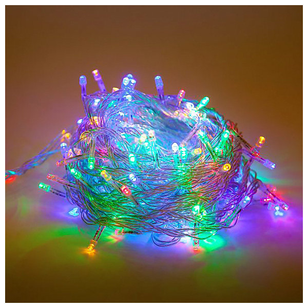 Гирлянда 140 LED, цветное свечение, прозрачный провод Гирлянда 140 LED, цветное свечение, прозрачный проводНовогодние электрогирлянды<br>Новогодняя гирлянда, состоящая из 140 LED-ламп, предназначена для декорирования ели и помещений. Прозрачный провод; цветное свечение.<br><br>Ширина мм: 140<br>Глубина мм: 90<br>Высота мм: 80<br>Вес г: 330<br>Возраст от месяцев: 36<br>Возраст до месяцев: 2147483647<br>Пол: Унисекс<br>Возраст: Детский<br>SKU: 7228382