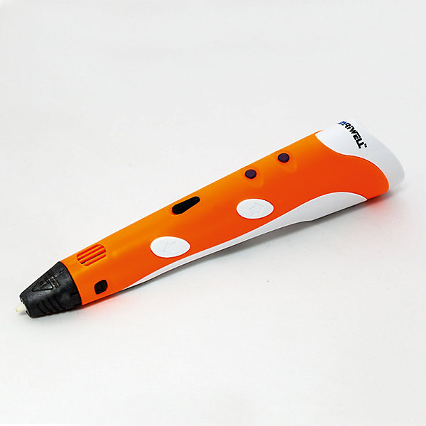 3D ручка Myriwell RP100A, оранжевая 3D ручка Myriwell RP100A, оранжеваяНаборы 3D ручек<br>Характеристики товара:<br><br>• в комплекте: 3D ручка, пробный набор ABS пластика, блок питания, инструкция;<br>• цвет: оранжевый;<br>• возраст: от 8 лет;<br>• диаметр сопла: 0,4 мм;<br>• диаметр нити: 1,75 мм;<br>• питание: 100В-240В, 12v, 2A;<br>• рабочая температура: 60-230° С;<br>• вес ручки: 65 грамм;<br>• материал корпуса: пластик;<br>• размер упаковки: 6,5х15,5х20,5 см;<br>• страна производства: Китай.<br><br>С 3D ручкой RP100A можно создать разнообразные поделки, сувениры, игрушки и многое другое. Ручку можно использовать как для обведения трафаретов, так и для рисования в воздухе. Данная модель работает только с ABS пластиком (пробный набор в комплекте). Для удобства использования предусмотрены две скорости подачи пластика, автоматическое отключение, регулируемая скорость подачи пластика, световые индикаторы. Ручка отличается небольшим весом и эргономичным дизайном. Она хорошо располагается в руке, позволяя работать долгое время. <br><br>Для работы необходимо подключить блок питания, поместить пластик ABS в специальное отверстие и дождаться нагревания ручки. При использовании 3D ручки RP100A пластик легко плавится и быстро застывает. После работы с ручкой необходимо нажать кнопку для обратного движения пластика. При неиспользовании в течение 5 минут, ручка отключается автоматически. Рекомендуется детям от 8 лет.<br><br>3D ручку Myriwell (Марвел) RP100A, оранжевую можно купить в нашем интернет-магазине.<br><br>Ширина мм: 205<br>Глубина мм: 155<br>Высота мм: 65<br>Вес г: 300<br>Возраст от месяцев: 96<br>Возраст до месяцев: 2147483647<br>Пол: Унисекс<br>Возраст: Детский<br>SKU: 7240944
