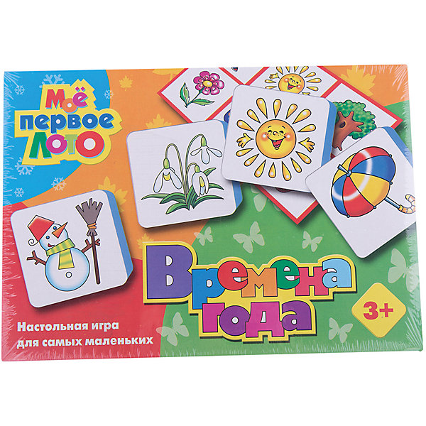 Лото Мое первое лото. Времена года (мягк.) Лото Мое первое лото. Времена года (мягк.)Лото<br>Характеристики:<br><br>• возраст: 3+;<br>• размер упаковки: 28x19,5x4,5 см;<br>• масса: 219 г.<br><br>Игра поможет ребенку познакомиться с временами года, запомнить их отличия друг от друга и особенности. <br><br>Для использования карточек необходимо отрезать от прилагаемой магнитной ленты 94 кусочка длиной 6-7 мм, снять с каждого из них защитный слой и наклеить с обратной стороны карточки. Готовые карточки хорошо фиксируются на любой гладкой металлической поверхности. <br><br>Познавательная игра способствует развитию внимания, наблюдательности, усидчивости и логического мышления.<br><br>Лото «Мое первое лото. Времена года» (мягкое), «Десятое королевство» можно купить в нашем интернет-магазине.<br><br>Ширина мм: 280<br>Глубина мм: 195<br>Высота мм: 45<br>Вес г: 219<br>Возраст от месяцев: 684<br>Возраст до месяцев: 2147483647<br>Пол: Унисекс<br>Возраст: Детский<br>SKU: 7245707