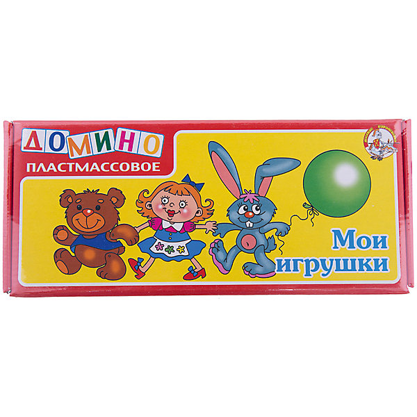 Домино пластмассовое Мои игрушки Домино пластмассовое Мои игрушкиДомино<br>Характеристики:<br><br>• возраст: 3+;<br>• размер упаковки: 23,2x10x3,5 см;<br>• масса: 150 г.<br><br>Домино – замечательная обучающая игра, которая может стать полезным подарком для детей. Домино состоит из ярких пластиковых фишек с красочными изображениями. Малыш будет с радостью узнавать предметы и сопоставлять их между собой. <br><br>Мальчикам и девочкам понравится находить фишки с нарисованными забавными игрушками. Ребенок в процессе игры натренирует внимательность, логику, усидчивость и освоит основы счета.<br><br>Домино пластмассовое «Мои игрушки», «Десятое королевство» можно купить в нашем интернет-магазине.<br><br>Ширина мм: 232<br>Глубина мм: 100<br>Высота мм: 35<br>Вес г: 150<br>Возраст от месяцев: 420<br>Возраст до месяцев: 2147483647<br>Пол: Унисекс<br>Возраст: Детский<br>SKU: 7245815