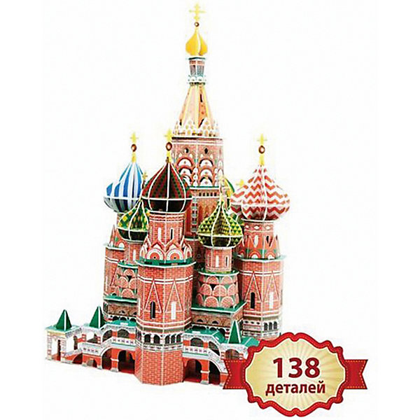 3D пазл Храм Василия Блаженного 3D пазл Храм Василия Блаженного3D пазлы<br>Из 165 картонных деталей можно собрать объемную модель храма Василия Блаженного. Для сборки не нужны ни клей, ни ножницы. В состав входит подсветка. Подсветка делает макет более реалистичным. Размер собранной модели: 30х26х50 см (длина х ширина х высота) Состав: - 165 деталей - информационный буклет - подробная инструкция - батарейки для подсветки Упаковка: картонная коробка 30х22,5х8 см.<br><br>Ширина мм: 300<br>Глубина мм: 80<br>Высота мм: 230<br>Вес г: 800<br>Возраст от месяцев: 36<br>Возраст до месяцев: 2147483647<br>Пол: Унисекс<br>Возраст: Детский<br>SKU: 7300423
