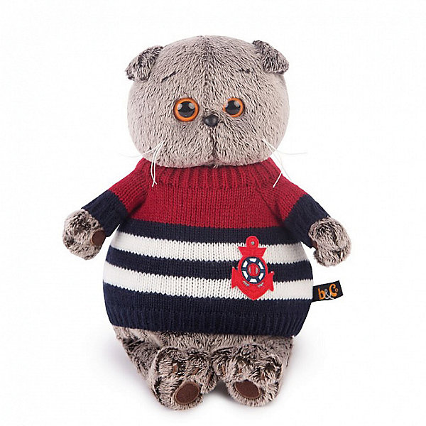 Мягкая игрушка Budi Basa Кот Басик в морском свитере, 19 см Мягкая игрушка Budi Basa Кот Басик в морском свитере, 19 смМягкие игрушки-кошки<br>Характеристики товара:<br><br>• возраст: от 3 лет;<br>• материал: текстиль, искусственный мех;<br>• высота игрушки: 21 см;<br>• размер упаковки:22х14х10 см;<br>• вес упаковки: 362 гр.;<br>• страна производитель: Россия.<br><br>Мягкая игрушка «Басик в морском свитере» Budi Basa - очаровательный пушистый котенок с добрыми глазками. На котике полосатый свитер. Игрушка выполнена из качественного безопасного материала, настолько приятного и мягкого, что ребенок будет братьего с собой на прогулку или в кроватку и спать в обнимку.<br><br>Мягкую игрушку «Басик в морском свитере» Budi Basa можно приобрести в нашем интернет-магазине.<br><br>Ширина мм: 215<br>Глубина мм: 140<br>Высота мм: 100<br>Вес г: 362<br>Возраст от месяцев: 36<br>Возраст до месяцев: 2147483647<br>Пол: Унисекс<br>Возраст: Детский<br>SKU: 7319983
