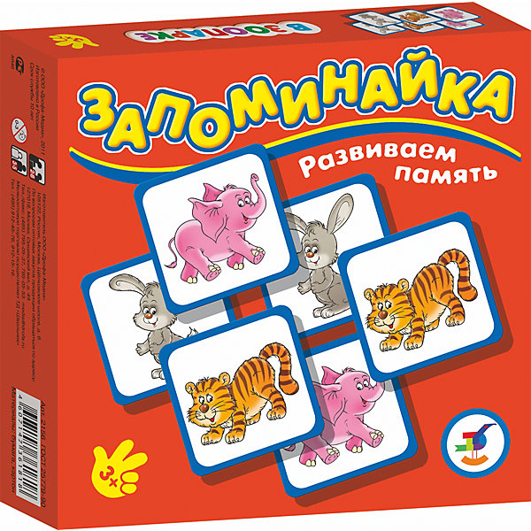 Запоминайка. В зоопарке Запоминайка. В зоопаркеИгры мемо<br>Характеристики:<br><br>• тип игрушки: настольная игра;<br>• комплектация: 25 карточек, правила;<br>• возраст: от 3 лет;<br>• размер: 16,5x16,5х3 см;<br>• издатель: Дрофа;<br>• упаковка: картонная коробка;<br>• материал: картон.<br><br>Игра «Запоминайка. В зоопарке» совсем не сложная и в то же время очень увлекательная. В комплект игры входит двадцать пять карточек с изображением разных животных из зоопарка. Игра формирует навыки соединения деталей, развивает мелкую моторику рук и наглядно-образное мышление. Тренирует зрительную память.<br><br>Игры серии основаны на известном принципе «Memory» и направлены на развитие внимания и памяти. Перед игроками изображением вниз разложены карточки. Задача игроков - по очереди открывать и закрывать по две карточки, стараясь найти одинаковые. Яркие, крупные карточки и забавные картинки делают игру привлекательной даже для самых маленьких детей.<br><br>Игру «Запоминайка. В зоопарке» можно купить в нашем интернет-магазине.<br><br>Ширина мм: 165<br>Глубина мм: 165<br>Высота мм: 30<br>Вес г: 170<br>Возраст от месяцев: 36<br>Возраст до месяцев: 2147483647<br>Пол: Унисекс<br>Возраст: Детский<br>SKU: 7323571