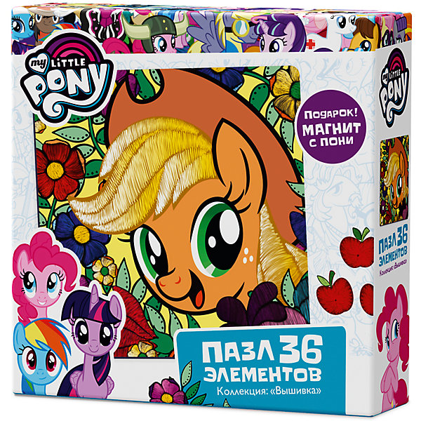 Пазл Origami My little pony 36 элементов + магнит Эпплджек Пазл Origami My little pony 36 элементов + магнит ЭпплджекMy little Pony<br>Характеристики товара:<br><br>• возраст: от 3 лет;<br>• пол: для девочек;<br>• герой: мои маленькие пони;<br>• комплект: 36 карточек с пазловым замком, фигурка, подставка, магнит;<br>• количество элементов: 36 шт.;<br>• материал пазла: картон, бумага;<br>• размер упаковки: 15х15х4,5 см.;<br>• вес: 130 гр.;<br>• упаковка: картонная коробка;<br>• страна обладатель бренда: Россия.<br><br>Из элементов пазла предлагается собрать яркую, красочную картинку с изображением.<br><br>Маленькие пони приглашают вас отправиться в цветочное путешествие вместе с ними! Просто ли освоить искусство волшебства? <br><br>Элементы пазла сделаны из высококачественного картона с отличной полиграфией. <br><br>В набор включен подарок - магнит.<br><br>Пазл можно купить в нашем интернет-магазине.<br><br>Ширина мм: 150<br>Глубина мм: 150<br>Высота мм: 45<br>Вес г: 130<br>Возраст от месяцев: 36<br>Возраст до месяцев: 2147483647<br>Пол: Унисекс<br>Возраст: Детский<br>SKU: 7335551
