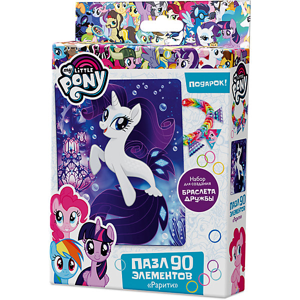 Пазл Origami My little pony 90 элементов + браслетик Рарити Пазл Origami My little pony 90 элементов + браслетик РаритиПазлы для малышей<br>Настоящий подарок для поклонников полнометражного мультфильма Мой маленький пони! Красочный пазл из 90 деталей, выполненный в морской тематике, набор для создания браслета дружбы в подарок!<br><br>Ширина мм: 182<br>Глубина мм: 32<br>Высота мм: 116<br>Вес г: 80<br>Возраст от месяцев: 36<br>Возраст до месяцев: 2147483647<br>Пол: Унисекс<br>Возраст: Детский<br>SKU: 7335560