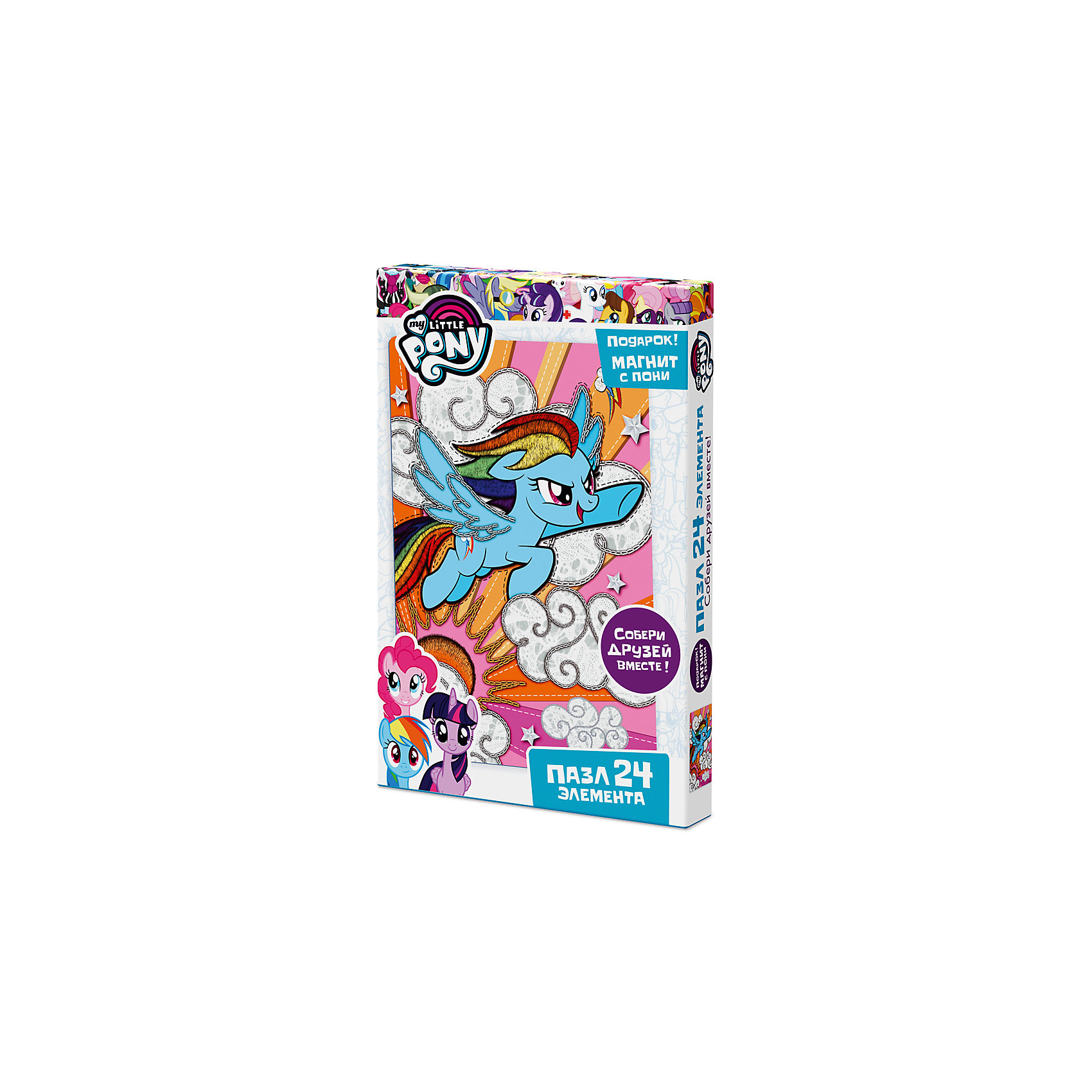 Пазл Origami "My little pony" 24 элемента + магнит Рейнбоу Дэш от myToys Пазл Origami "My little pony" 24 элемента + магнит Рейнбоу Дэш от myToys