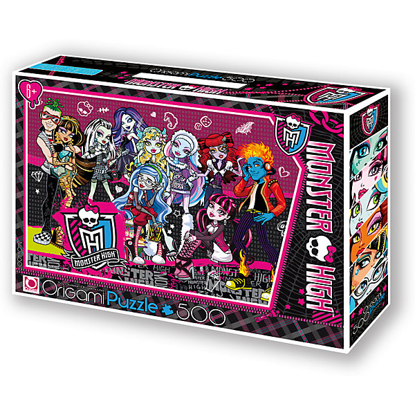 Пазл Origami Monster High 500 элементов + маркер с блестками Пазл Origami Monster High 500 элементов + маркер с блесткамиMonster High<br>Большой пазл Monster High на 500 деталей. Крупные детали хорошо ложатся в маленькую ладошку, а красочная картинка очень понравится малышу. Собирая пазл, ребёнок в ненавязчивой игровой форме развивает моторику рук и образное мышление. А кроме развивающего досуга, пазл подарит хорошее настроение. В подарок - маркер с блестками, которым можно украсить персонажей, придав им дополнительный объем.<br><br>Ширина мм: 320<br>Глубина мм: 60<br>Высота мм: 220<br>Вес г: 292<br>Возраст от месяцев: 72<br>Возраст до месяцев: 2147483647<br>Пол: Унисекс<br>Возраст: Детский<br>SKU: 7335598