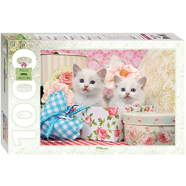 Пазл Step Puzzle Котята, 1000 элементов Пазл Step Puzzle Котята, 1000 элементовПазлы классические<br>пазл 1000 элементов<br><br>Ширина мм: 330<br>Глубина мм: 215<br>Высота мм: 55<br>Вес г: 620<br>Возраст от месяцев: 84<br>Возраст до месяцев: 2147483647<br>Пол: Унисекс<br>Возраст: Детский<br>SKU: 7338370