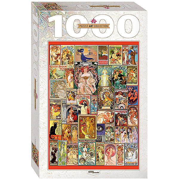 Пазл Step Puzzle Art Nouveau, 1000 элементов Пазл Step Puzzle Art Nouveau, 1000 элементовПазлы классические<br>пазл 1000 элементов<br><br>Ширина мм: 330<br>Глубина мм: 215<br>Высота мм: 55<br>Вес г: 620<br>Возраст от месяцев: 84<br>Возраст до месяцев: 2147483647<br>Пол: Унисекс<br>Возраст: Детский<br>SKU: 7338378