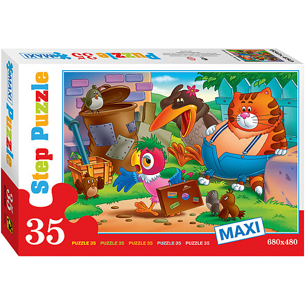 Пазл Maxi Step Puzzle Попугай Кеша, 35 элементов Пазл Maxi Step Puzzle Попугай Кеша, 35 элементовПазлы для малышей<br>пазл 35 крупного формата элементы<br><br>Ширина мм: 400<br>Глубина мм: 270<br>Высота мм: 55<br>Вес г: 740<br>Возраст от месяцев: 36<br>Возраст до месяцев: 2147483647<br>Пол: Унисекс<br>Возраст: Детский<br>SKU: 7338445