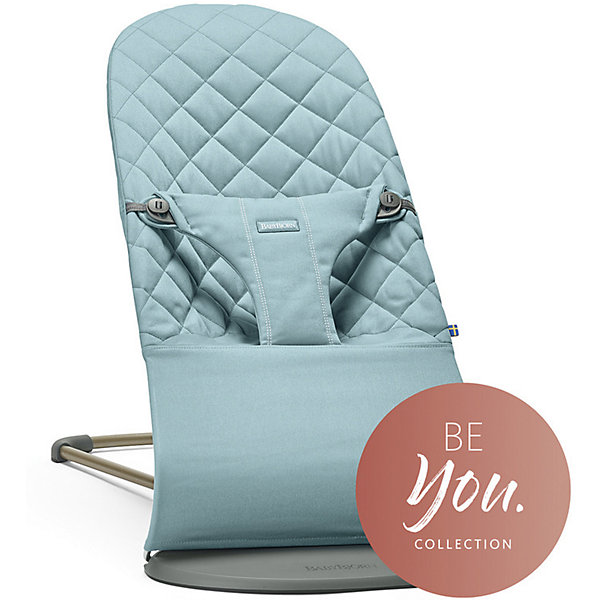 Кресло-шезлонг BabyBjorn Bouncer Bliss Cotton, бирюзовый Кресло-шезлонг BabyBjorn Bouncer Bliss Cotton, бирюзовыйДетские шезлонги<br>Характеристики:<br><br>• обновленный дизайн;<br>• эргономичное сидение: поддержка головы, шеи и спины ребенка;<br>• анатомически правильный покрой чехла равномерно распределяет вес ребенка;<br>• приятные тактильные ощущения;<br>• высокая износостойкость;<br>• чехол можно снять и постирать при температуре до 40 градусов;<br>• малыш сам может раскачивать шезлонг, когда двигает ручками и ножками;<br>• не требуются батарейки и адаптеры;<br>• имеется специальный фиксатор для ребенка, ремни безопасности;<br>• 3 положения шезлонга по высоте: сон, отдых, игра;<br>• возможность использовать конструкцию как кресло для подросшего ребенка;<br>• шезлонг трансформируется в кресло-качалку;<br>• компактное складывание;<br>• размер кресла-шезлонга: 79х56х39 см;<br>• размер в сложенном виде: 89х39х11 см;<br>• допустимая нагрузка, шезлонг: до 9 кг;<br>• в положении «сон», шезлонг и кресло: до 7 кг;<br>• в положении «игра», кресло: до 13 кг;<br>• в положении «отдых», кресло: до 10 кг;<br>• материал: металлический каркас, стеганый чехол из натурального хлопка;<br>• вес шезлонга: 2,2 кг;<br>• вес в упаковке: 3,2 кг.<br><br>Детское кресло-шезлонг 3в1 используется во время сна и бодрствования ребенка. Три положения по высоте шезлонга, возможность отрегулировать высоту в зависимости от рода деятельности малыша. Шезлонг с механическим типом раскачивания, когда малыш качается благодаря своим собственным движениям. Шезлонг может использоваться собственно как шезлонг, как кресло-качалка и как кресло для детей старшего возраста. <br><br>Кресло-шезлонг BabyBjorn Bouncer Bliss Cotton, цвет бирюзовый можно купить в нашем интернет-магазине.<br><br>Ширина мм: 925<br>Глубина мм: 400<br>Высота мм: 112<br>Вес г: 2100<br>Возраст от месяцев: 0<br>Возраст до месяцев: 36<br>Пол: Унисекс<br>Возраст: Детский<br>SKU: 7369985