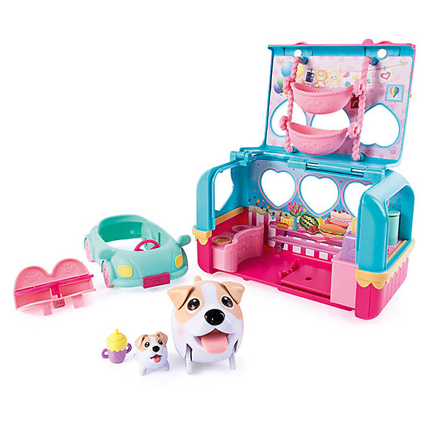 Игровой набор Spin Master Chubby Puppies Фургон для кемпинга Игровой набор Spin Master Chubby Puppies Фургон для кемпингаИгровые наборы с фигурками<br>Игровой набор фургон для кемпинга. В наборе: собака и щенок, фургон-трансформер с машиной, гамаки, тематические аксессуары.<br><br>Ширина мм: 120<br>Глубина мм: 342<br>Высота мм: 254<br>Вес г: 1751<br>Возраст от месяцев: 48<br>Возраст до месяцев: 2147483647<br>Пол: Унисекс<br>Возраст: Детский<br>SKU: 7373949