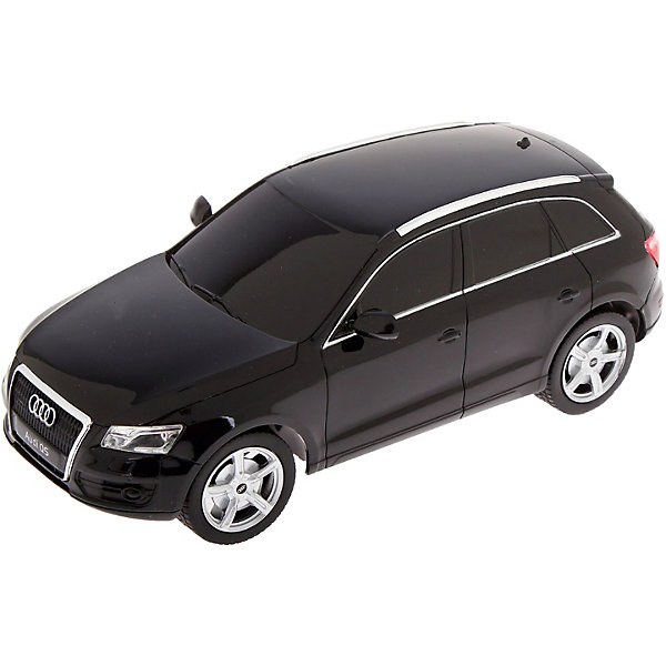 Радиоуправляемая машина Rastar Audi Q5, 1:24 (черная) Радиоуправляемая машина Rastar Audi Q5, 1:24 (черная)Радиоуправляемые машины<br>Характеристики товара:<br><br>• серия: Audi Q5;<br>• возраст: от 6 лет;<br>• цвет: черный;<br>• масштаб: 1:24;<br>• машина; <br>• пульт дистанционного управления;<br>• инструкция;<br>• наличие батареек: не входят в комплект;<br>• тип батареек: 5 х AA / LR6 1.5V (пальчиковые);<br>• дальность действия: 15-45 м.;<br>• из чего сделана игрушка (состав): высококачественная пластмасса, металл;<br>• размер упаковки: 28,5х14х12 см;<br>• вес: 0,41 кг.;<br>• частота: 27 MHz;<br>• максимальная скорость: 7 км/ч.;<br>• упаковка: картонная коробка с блистером.<br><br>Радиоуправляемая машина Audi Q5 от производителя Rastar, выполнена в черном цвете, придающем игрушке элегантность и презентабельность. Машинка выполнена в масштабе 1:24, поэтому ее дизайн соответствует формам и пропорциям настоящего автомобиля. Игрушечный седан Audi Q5 может ехать вперед и назад, поворачивая вправо и влево. Во время движения у машинки включаются фары. <br><br>Управление скоростью и направлением движения игрушки осуществляется при помощи пульта. <br><br>Корпус машинки изготовлен из металл, фары, стекла и другие элементы - из пластика. <br><br>Машину Audi Q5 1:24, на радио управлении, RASTAR можно купить в нашем интернет-магазине.<br><br>Ширина мм: 285<br>Глубина мм: 140<br>Высота мм: 120<br>Вес г: 410<br>Возраст от месяцев: 72<br>Возраст до месяцев: 2147483647<br>Пол: Мужской<br>Возраст: Детский<br>SKU: 7439715
