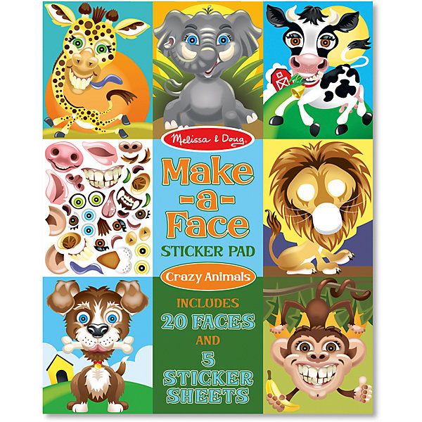 Набор стикеров Melissa & Doug "Создай смешную мордочку животного, Разноцветный, Набор стикеров Melissa & Doug "Создай смешную мордочку животного"
Набор стикеров Melissa & Doug "Создай смешную мордочку животного, Разноцветный, Набор стикеров Melissa & Doug "Создай смешную мордочку животного"