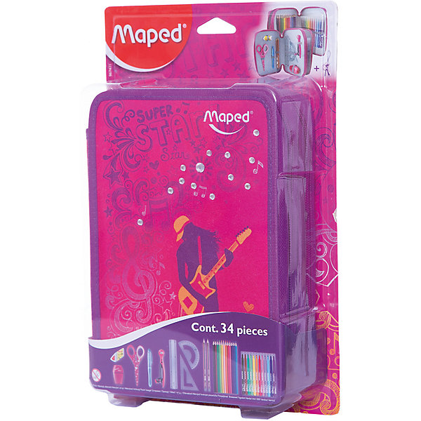 Пенал Maped "Girly" c наполнением для детей, Разноцветный, Пенал Maped "Girly" c наполнением для детей
Пенал Maped "Girly" c наполнением для детей, Разноцветный, Пенал Maped "Girly" c наполнением для детей