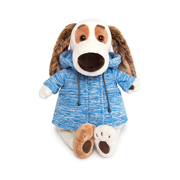 

Мягкая игрушка Budi Basa Собака Бартоломей в голубой куртке "B&Co", 27 см, Бежевый