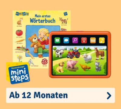 Ravensburger Ministeps Baliba Ball - Flexibler Beiß- & Greifball 10cm