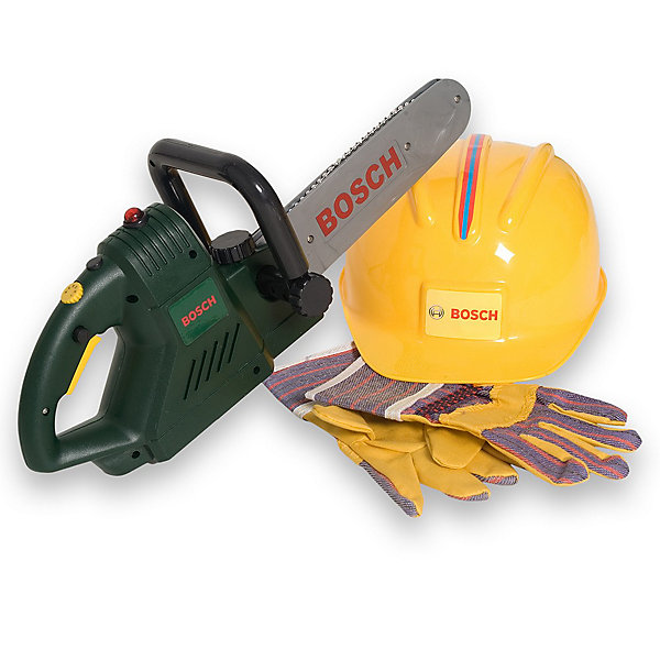 

Игровой набор Klein Bosch "Цепная пила, каска и перчатки", свет/звук