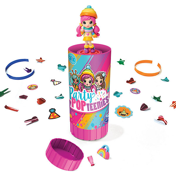 

Игровой набор Spin Master "Party Popteenies" Хлопушка с сюрпризом, 1 кукла, Разноцветный, Игровой набор Spin Master "Party Popteenies" Хлопушка с сюрпризом, 1 кукла