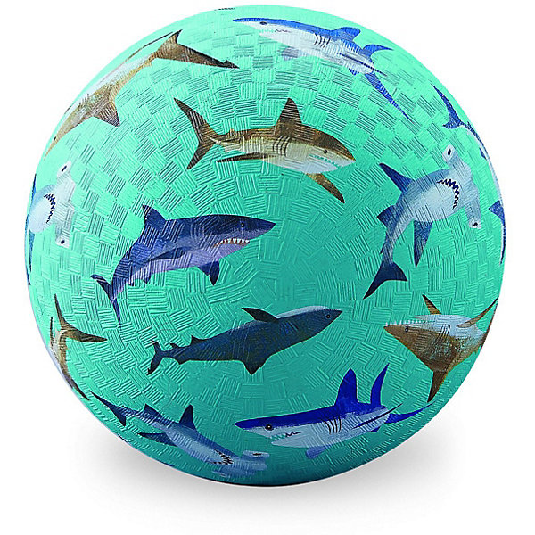 

Мяч Crocodile Creek "Акулы", 13 см, Синий деним