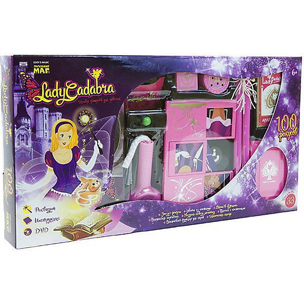 

Набор для фокусов Маленький маг "Lady Cadabra", 100 фокусов, Разноцветный