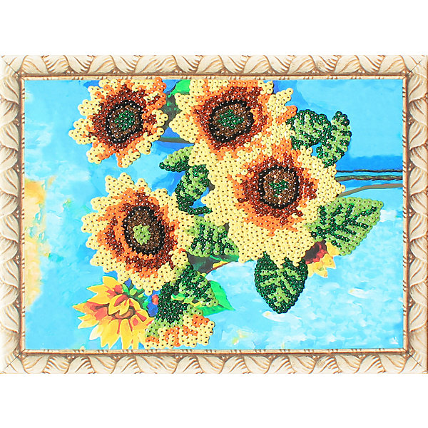 

Картина из пайеток Color KIT "Подсолнухи", 30х40 см, Разноцветный