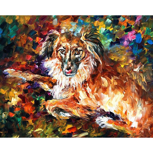 

Алмазная картина-раскраска Color KIT "Породистый пёс", 40х50 см, Разноцветный