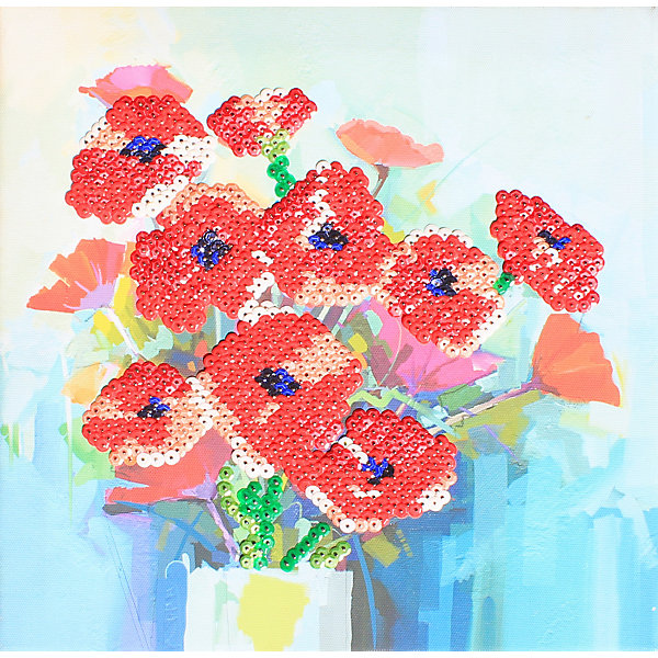 

Картина из пайеток Color KIT "Маки", 30х30 см, Разноцветный