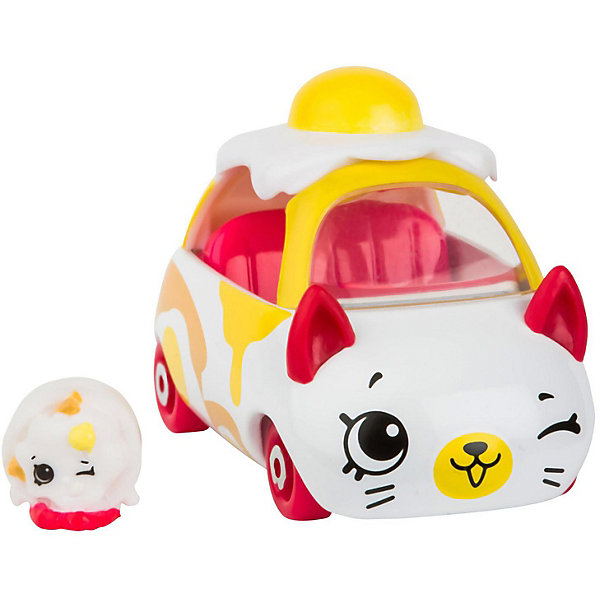 

Машинка Moose "Cutie Car" Яичница с фигуркой Shopkins, 3 сезон, Белый