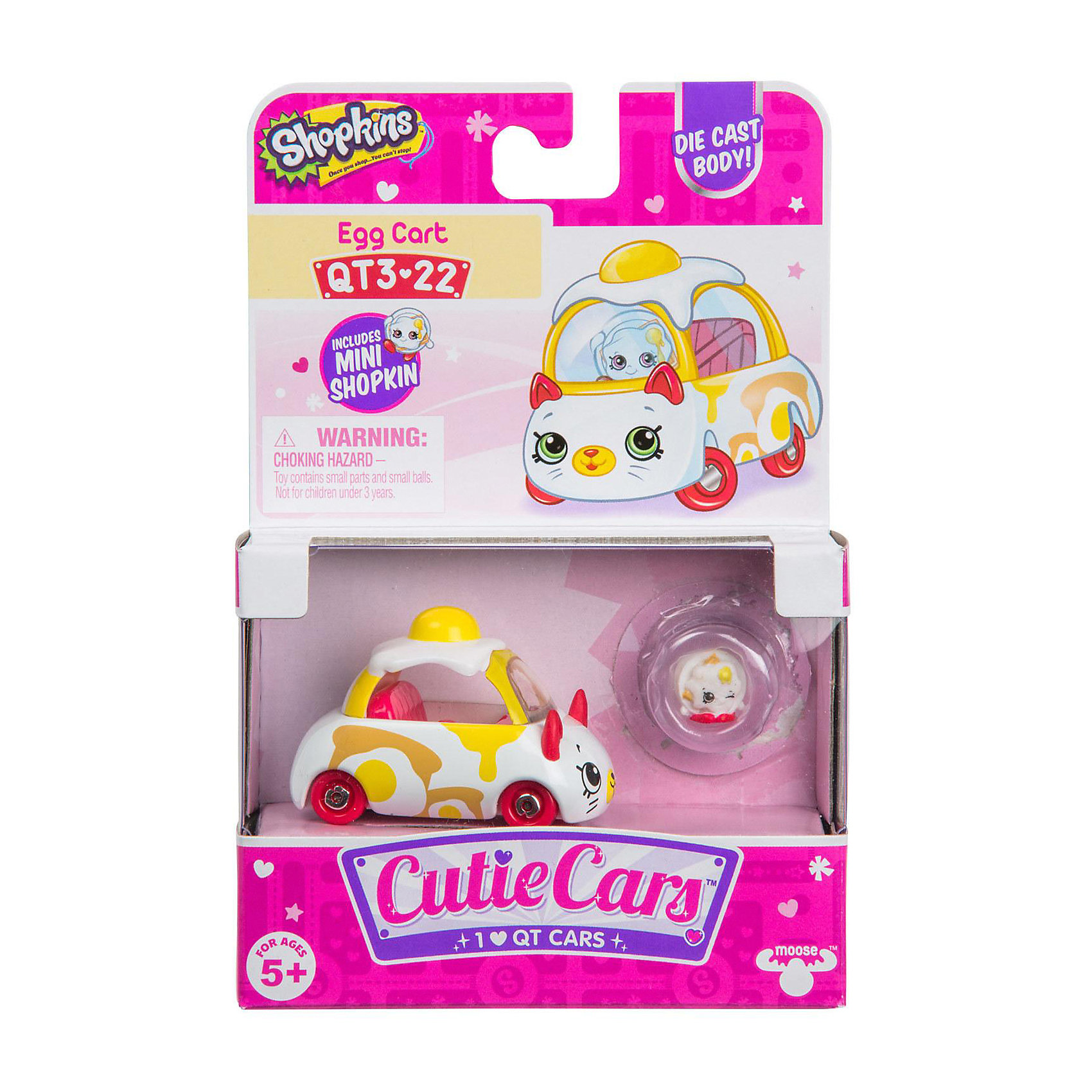 фото Машинка Moose "Cutie Car" Яичница с фигуркой Shopkins, 3 сезон