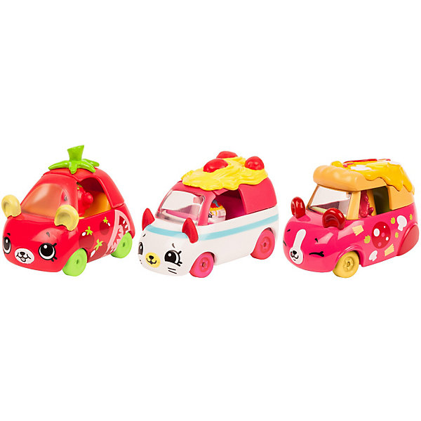 

Набор машинок Moose "Cutie Cars" с фигурками Shopkins, Автоиталия, Разноцветный