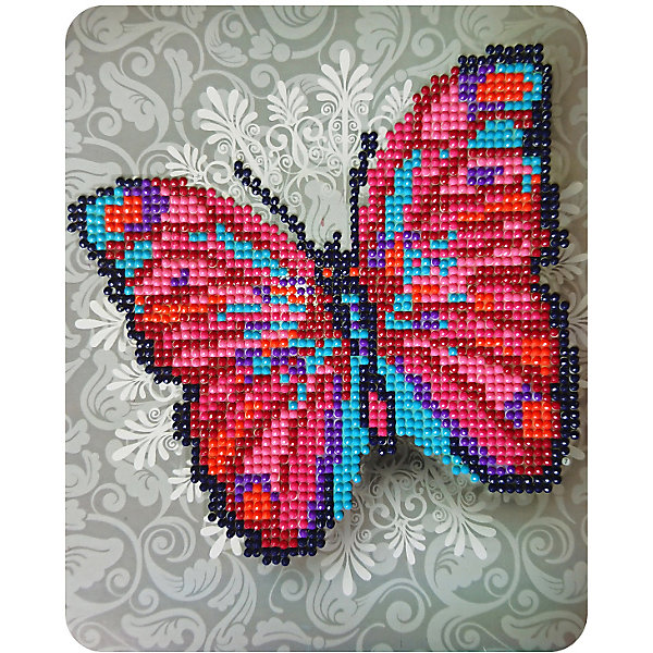 

Алмазная мозаика Color KIT "Чудо-бабочка", 17х21 см, Разноцветный